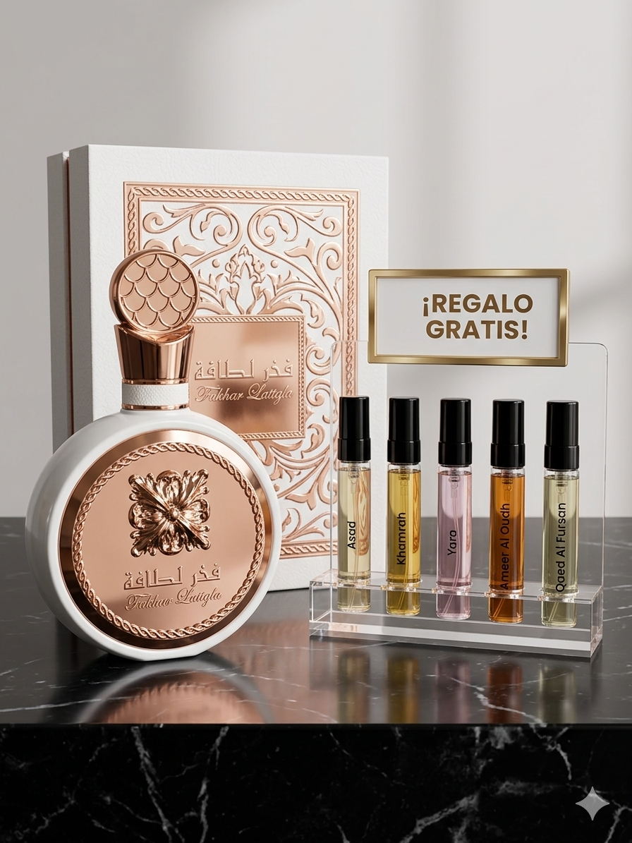 Fakhar Lattafa (Blanco) - Eau de Parfum ✨ Unisex & Floral Premium